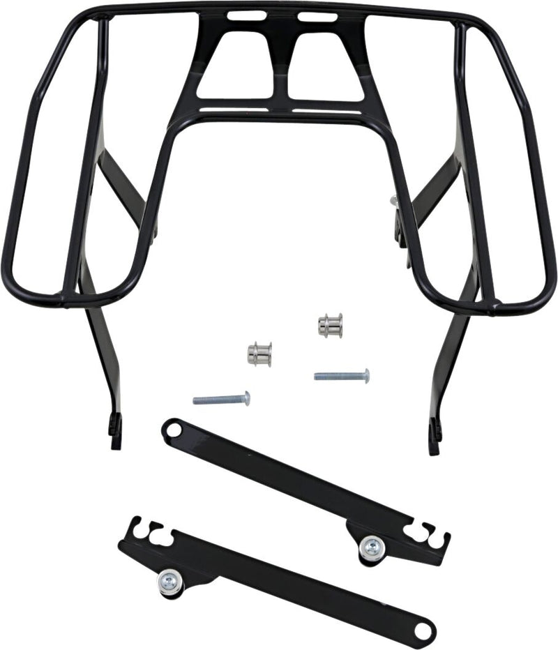 Big Ass Detachable Wrap Around Rack Black For Harley Davidson FLD 1690 2012-2013