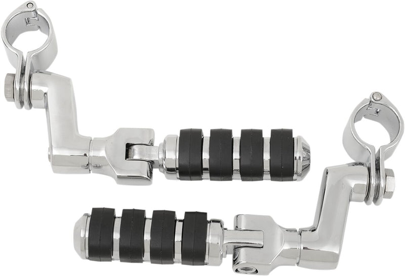 Small ISO Pegs With Offset & 1-1/4 Magnum Quick Clamps Black / Chrome