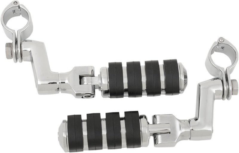 Large ISO Pegs With Offset & 1-1/4 Magnum Quick Clamps Black / Chrome