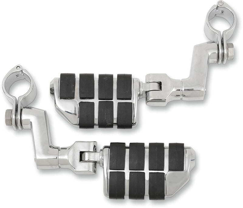 Dually ISO Pegs With Offset & 1-1/4 Inch Magnum Quick Clamps Black / Chrome