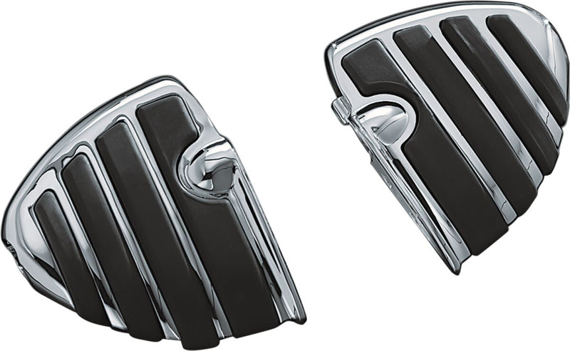 ISO Wing Footpegss Without Adapters Black / Chrome