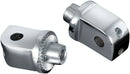 Splined Peg Adapters For Honda Suzuki & Yamaha Chrome