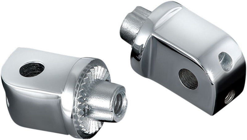 Splined Peg Adapters For Honda Suzuki & Yamaha Chrome