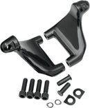 Passenger Footpeg Mount Kit Black For Harley Davidson XL 1200 C 2004-2013