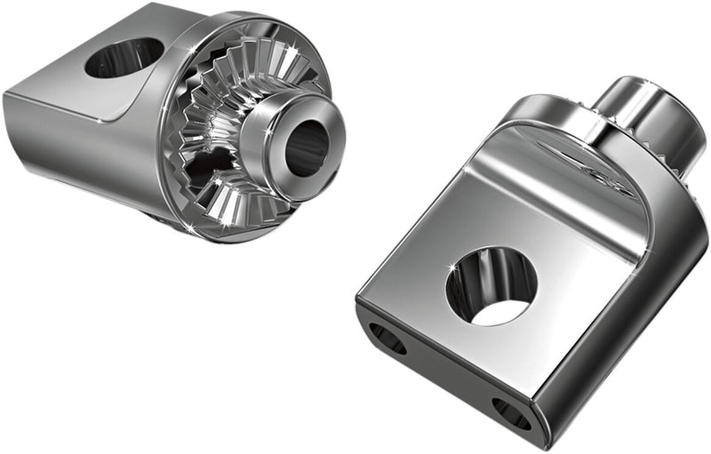 Non-Pivoting Splined Male Mount Adapters Chrome