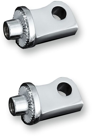 Male-Mount Footpeg Adapters For XL Chrome