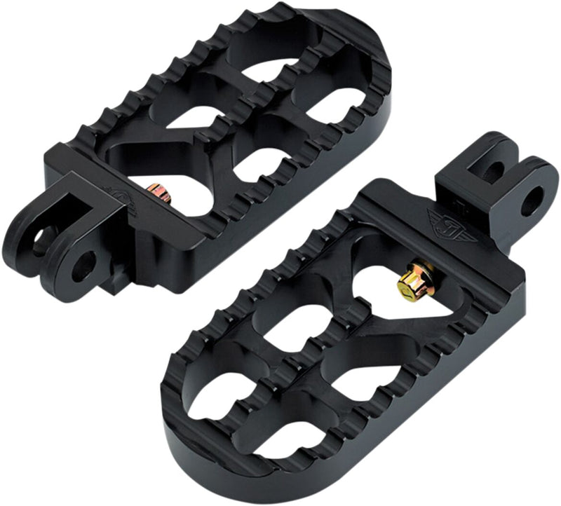 Serrated Foot Pegs Long Black