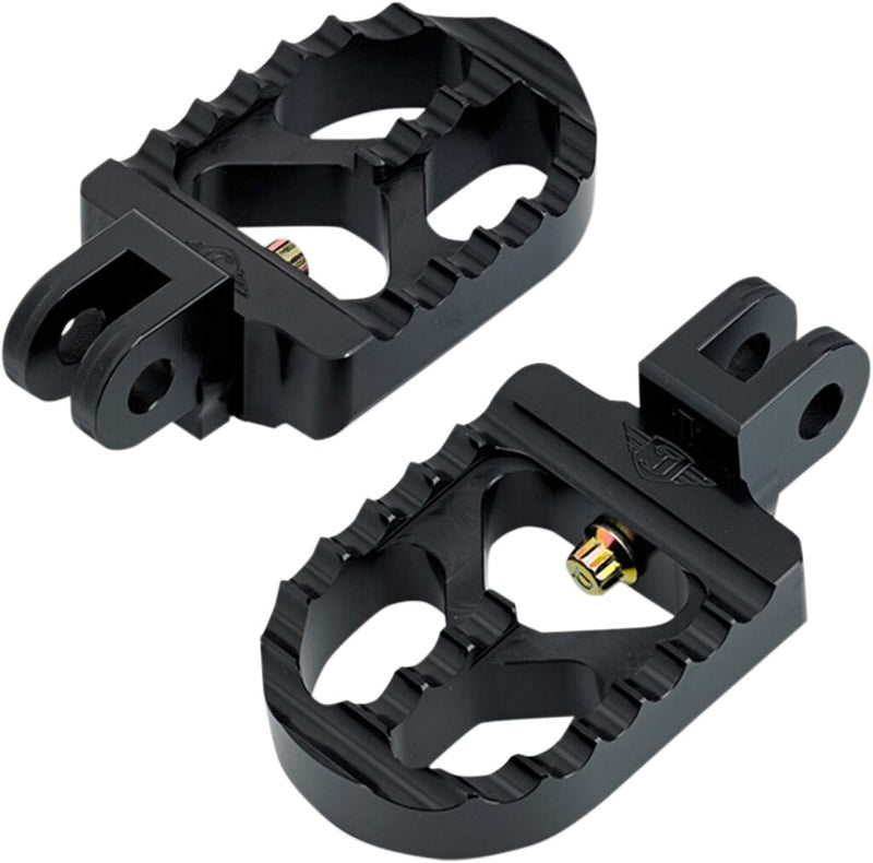 Foot Pegs Serrated Short Black