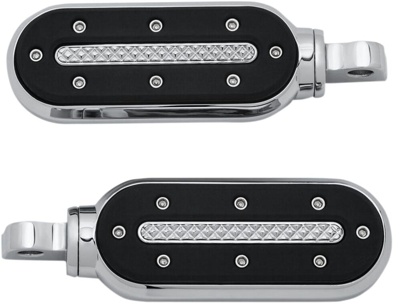 Heavy Industry Footpegs Black / Chrome