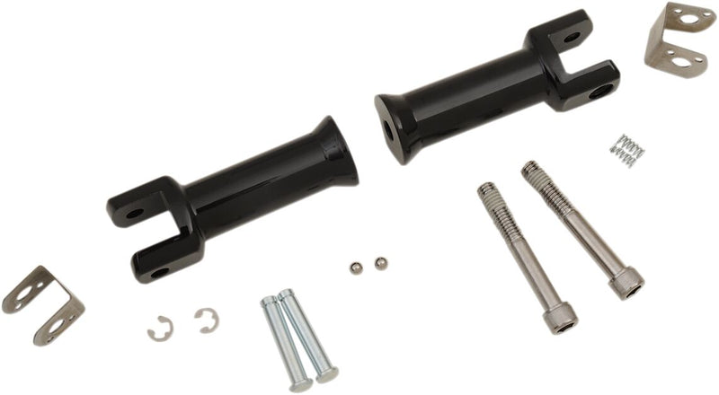 Passenger Footpeg Mount Kits Gloss Black For Harley Davidson FLFB 1750 ABS 2018