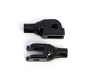 Tapered Driver Footpeg Adapter Black For Harley Davidson FLDE 1750 ABS