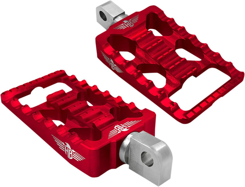 MX Foot Pegs Red For Harley Davidson FLDE 1750 ABS 2018-2020 HBFPV1M8R