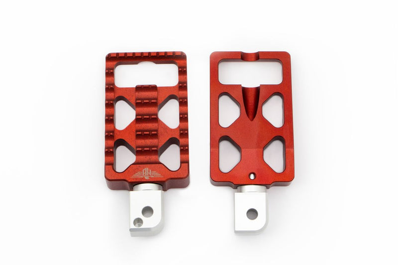 MX Foot Pegs Red For Harley Davidson FLDE 1750 ABS 2018-2020 HBFPV1M8PR