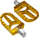 MX Foot Pegs Gold For Harley Davidson FLDE 1750 ABS 2018-2020 HBFPV2M8G