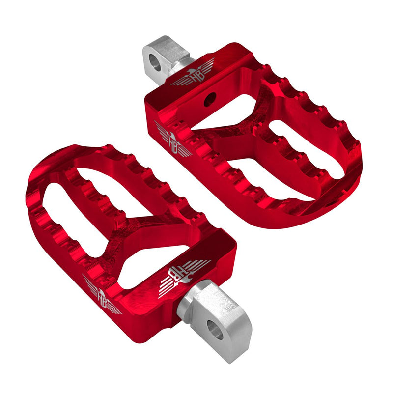 MX Foot Pegs Red For Harley Davidson FLD 1690 2012-2013 HBFPV2MMR