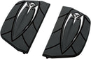 Passenger Floorboard Inserts Zombie Black / Chrome