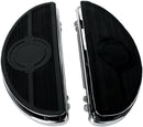 Vintage Half-moon Style Floorboards With Vibration Insert Black / Chrome