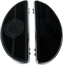 Vintage Half-moon Style Floorboards Without Vibration Insert Black / Chrome