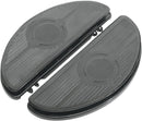 Vintage Half-moon Style Floorboards With Vibration Insert Gloss Black