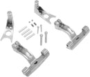 Passenger Floorboard Mount Kit Chrome / Polished For Harley Davidson FLST 1450 2006