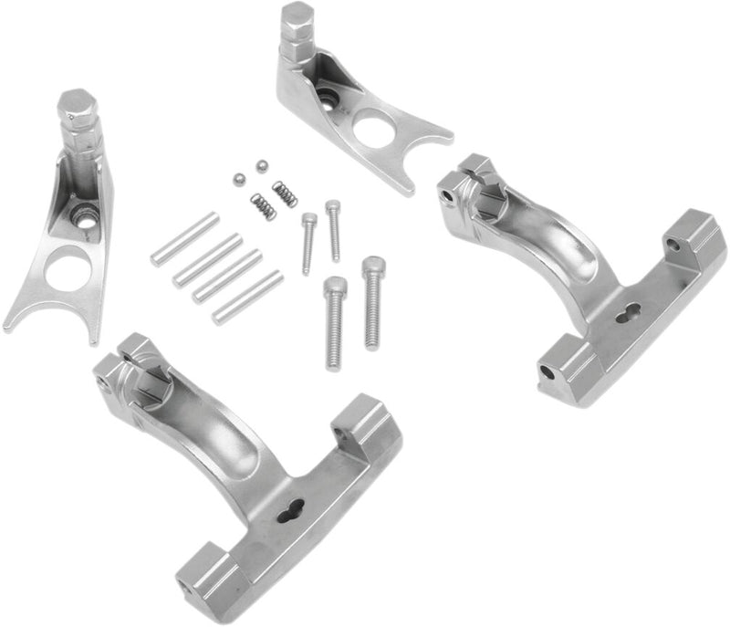 Passenger Floorboard Mount Kit Chrome / Polished For Harley Davidson FLST 1450 2006