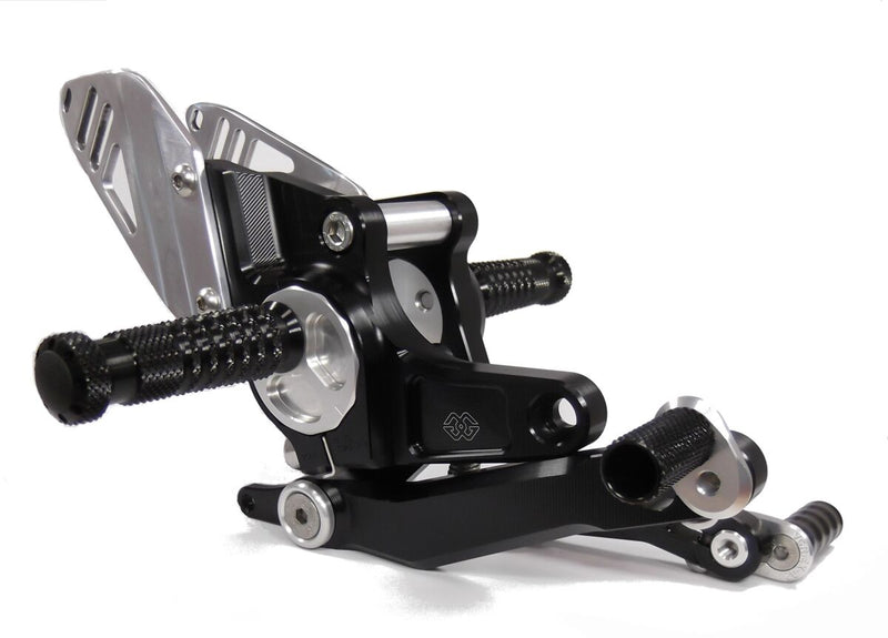 RCT10GT Rearset Black For BMW R 1200 R 2006-2012