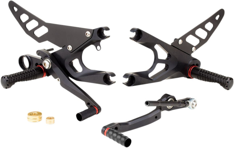 Factor-X Rearset Black For Yamaha YZF-R6 600 2017-2019