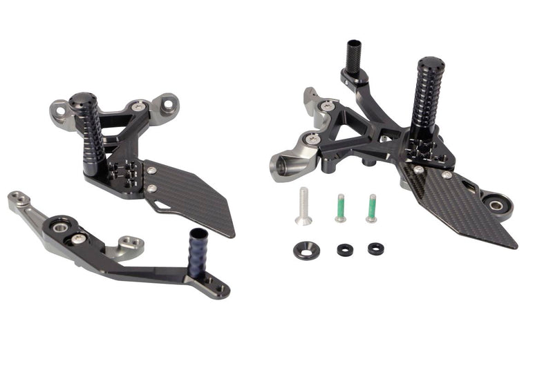 Factor-X Rearset Black For BMW M 1000 RR ABS 2021-2022