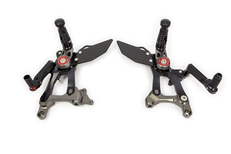 MUE2 Rearset Black For Ducati Panigale V4 1000 R ABS 2019-2020