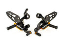 Adjustable Rearset Black / Orange