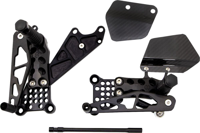 AS31 Rearset Black For Kawasaki ZX-12 R 2000-2006