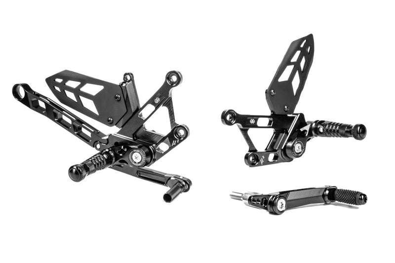 MUE2 Rearset Black For Yamaha MT-10 ABS 2022