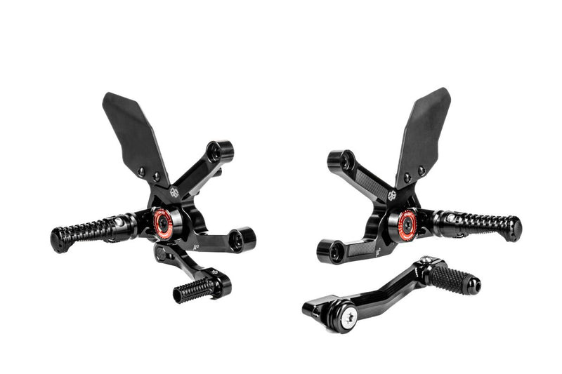 MUE2 Rearset Black For Triumph Speed Triple 1200 RS ABS 2022