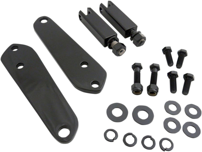 Front Mount Highway Bar Kit Black