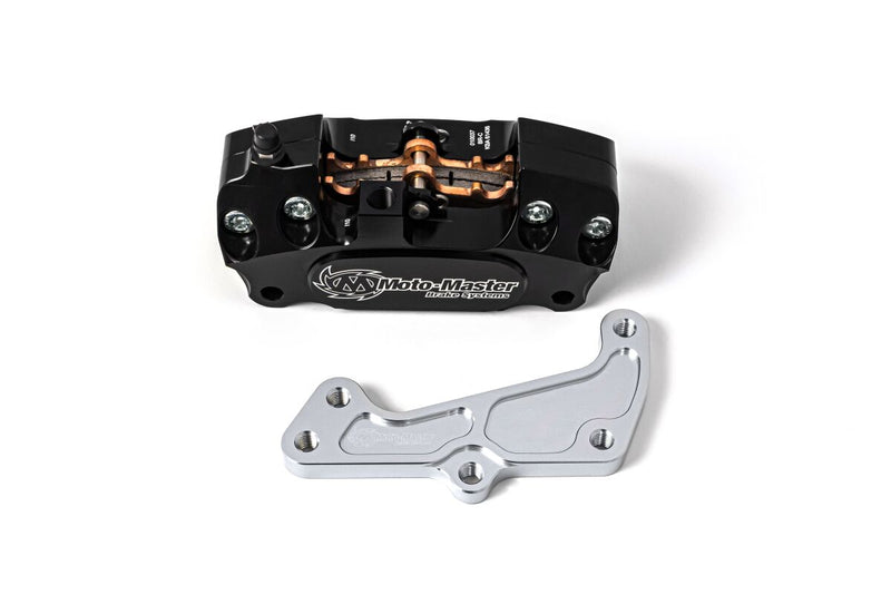 Supermoto Racing Front Brake Caliper Kit Black / Silver