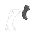Supermoto Street Rotor Adapter Bracket Black For Yamaha WR 250 F 2015-2016