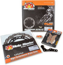 Flame Oversize 270mm Floating Rotor Front Brake Kit Black / Silver For Gas Gas EC 350 F 2021-2023