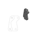 Supermoto Street Rotor Adapter Bracket Black For KTM DUKE 400 1994-1995