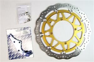 Supermoto Floating Contour Brake Rotor Kit For Husqvarna CR 125 2000-2013