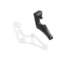 Supermoto Street Rotor Adapter Bracket Black For Honda CRF 250 L 2015