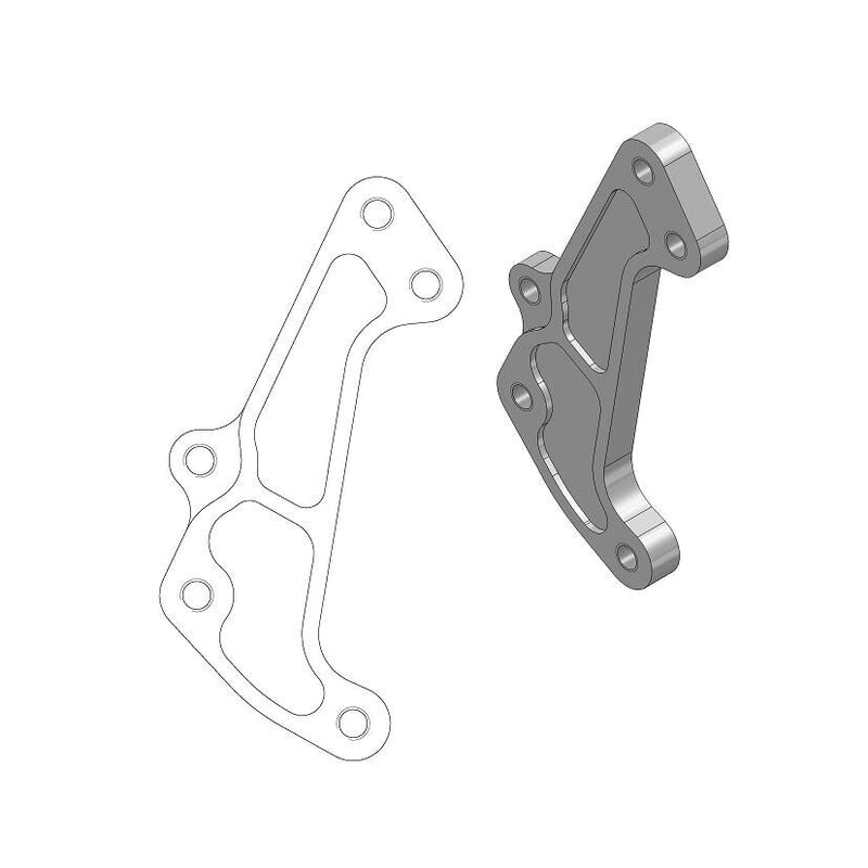 Supermoto Racing Rotor Adapter Bracket