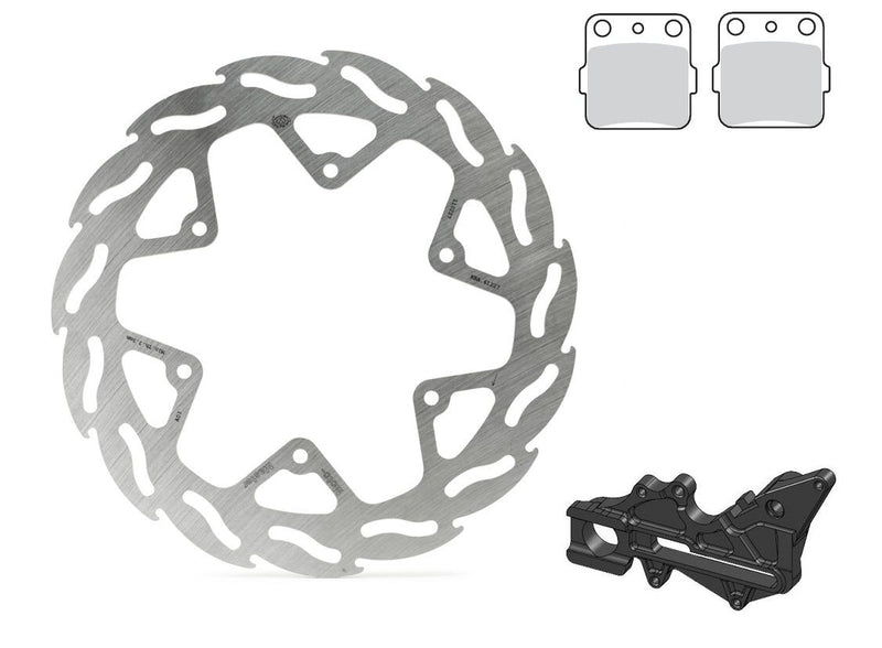 Rear Brake Kit 240mm Oversize Black / Silver For Husqvarna FC 250 2018