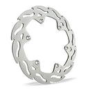 Flame Series Fixed Rear Rotor Silver