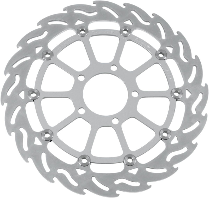 Flame Series Floating Front Right Brake Rotor Black For Suzuki GSX 1300 R 1999-2007