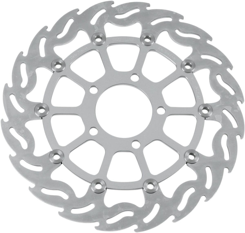 Flame Series Floating Front Left Brake Rotor Black For Suzuki GSX-R 1000 2003-2004