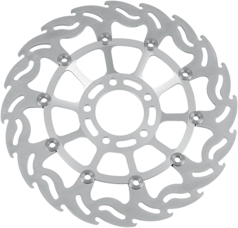Flame Series Floating Front Right Brake Rotor Black For Suzuki GS 500 E 1989-2002