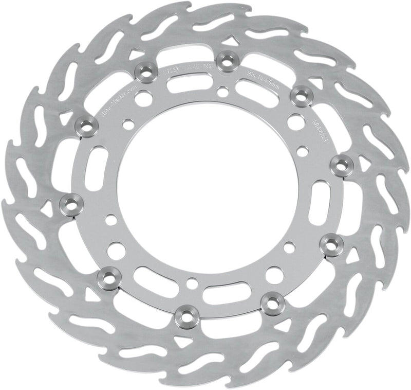 Flame Series Floating Front Left Brake Rotor Black For Yamaha BT 1100 2002-2006