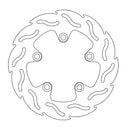 Flame Series Rear Brake Rotor Natural For Suzuki GSX-R 1000 2001-2002