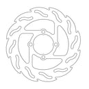 Flame Series Rear Brake Rotor Natural For Yamaha YFM 125 R 2011-2013