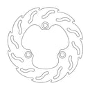 Flame Series Rear Brake Rotor Natural For Suzuki LT-R 450 2X4 2006-2011